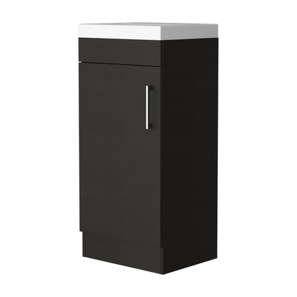 Redmond Rectangle Bathroom Vanity Black Wengue