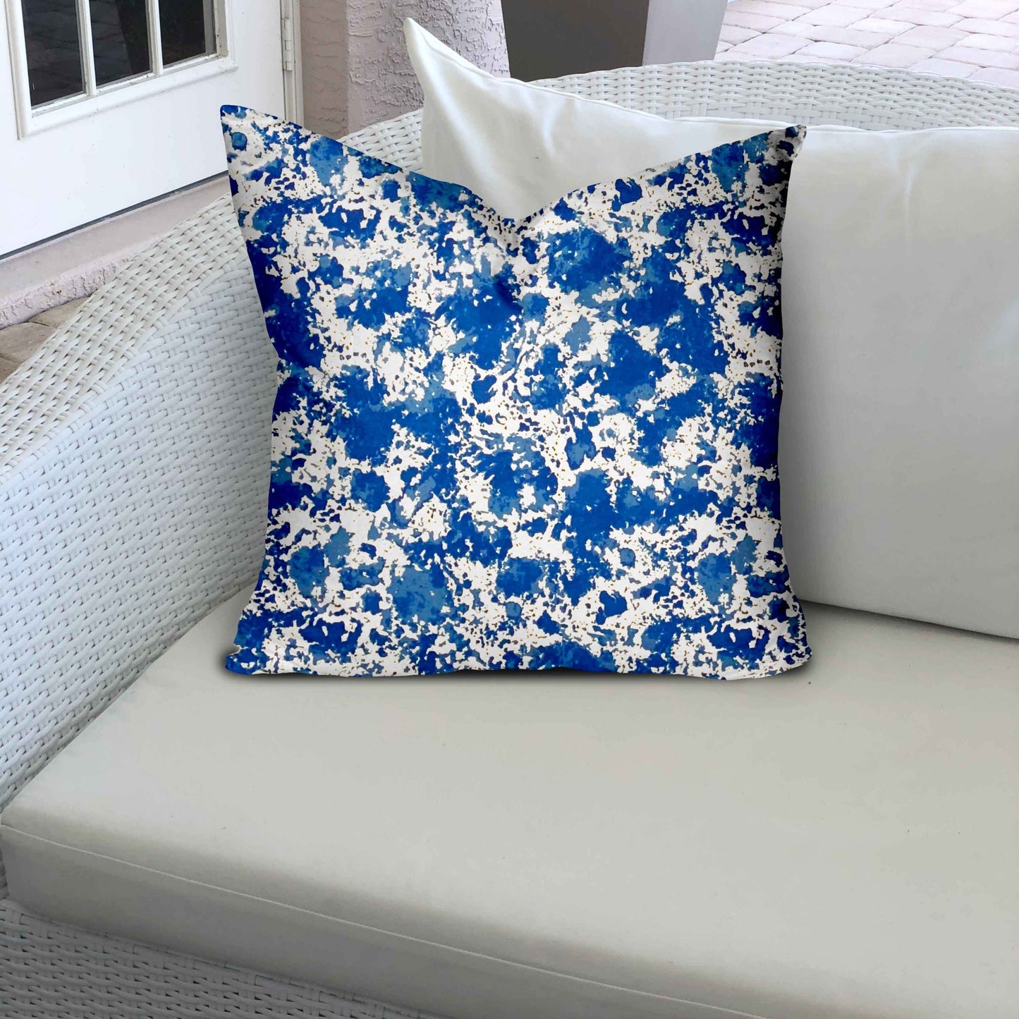 SANDY Indoor/Outdoor Soft Royal Pillow, Envelope Cover with Insert, 12x12