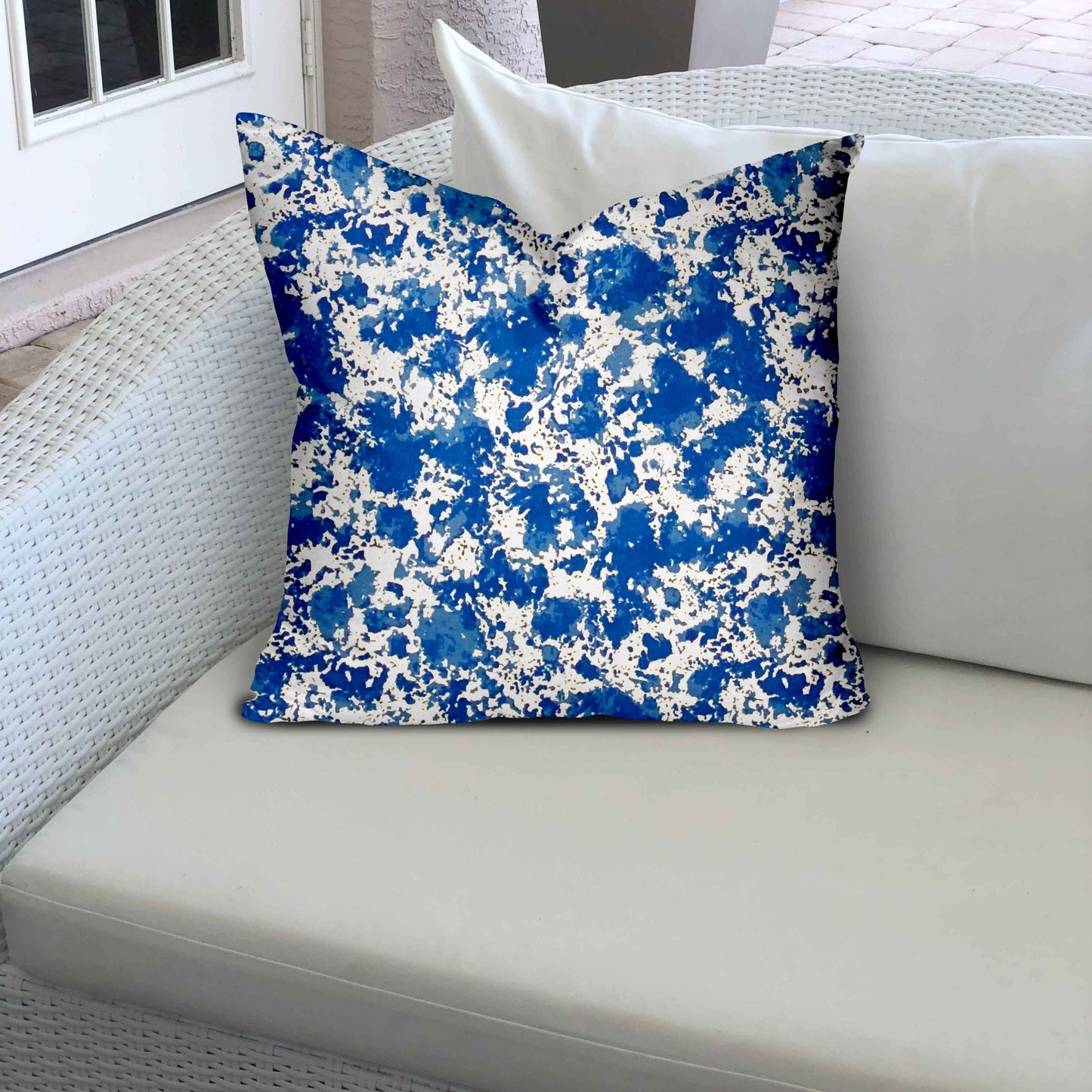 SANDY Indoor/Outdoor Soft Royal Pillow, Sewn Closed, 12x12