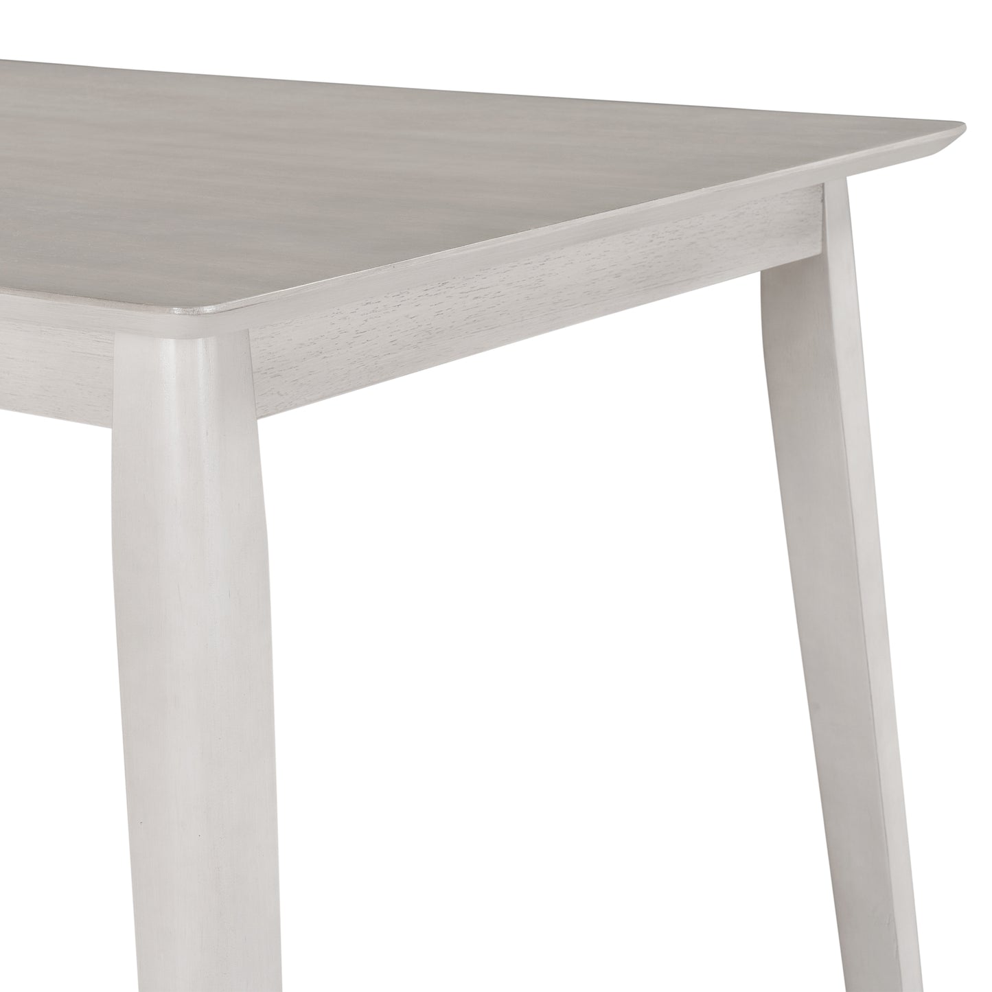 TOPMAX Farmhouse Rustic WoodKitchen Dining Table,Light Grey+White