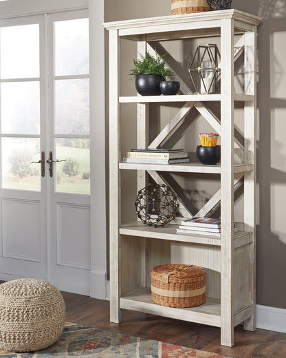 Ashley Carynhurst Whitewash Casual 75" Bookcase H755-17