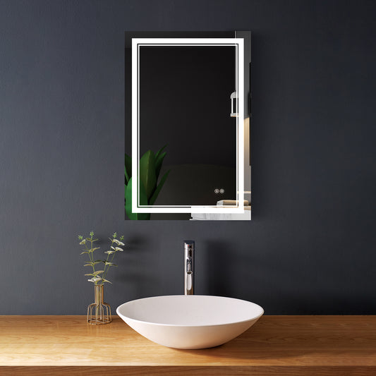 2436 Bathroom LED mirror Anti- fog mirror with button