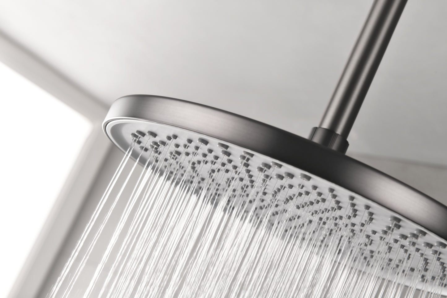 Shower Head - High Pressure Rain - Luxury Modern Look - No Hassle Tool-less 1-Min Installation - The Perfect Adjustable Replacement For Your Bathroom Shower Heads