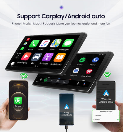 3S Series 10.1 inch Touchscreen Android 12 8Core QLED 1280*720 BT5.0 Car Gps Navigation Stereo Carplay Wifi 4G LTE DSP 3+32GB