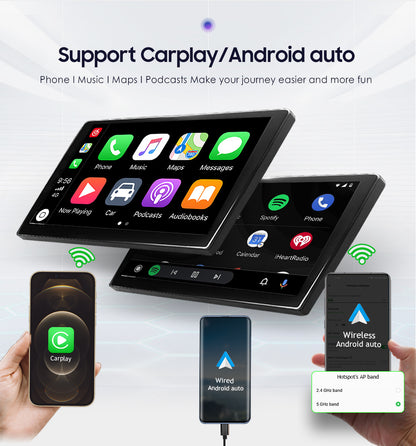 8S Series 10.1 inch Touchscreen Android 12 8Core QLED 1280*720 BT5.0 Car Gps Navigation Stereo Carplay Wifi 4G LTE DSP 8+128GB