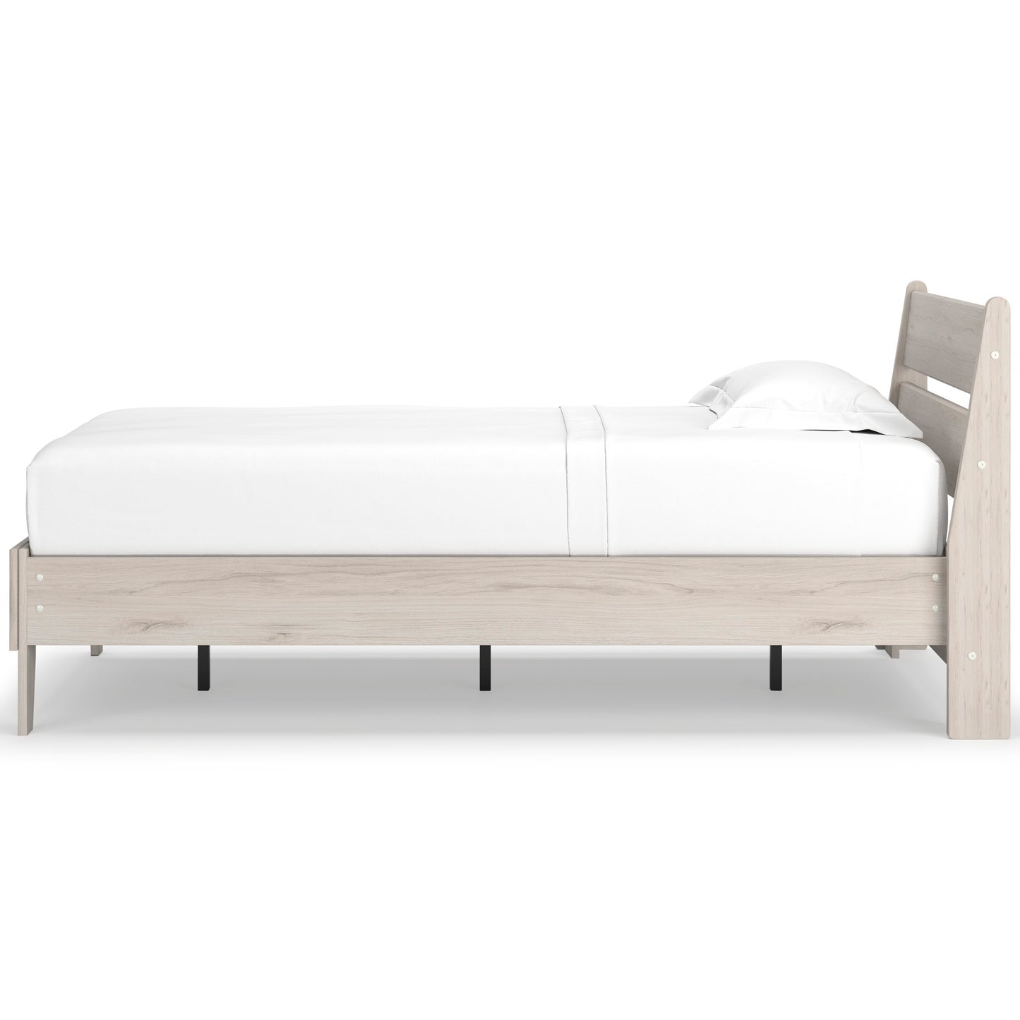 Ashley Socalle Natural Contemporary Twin Panel Platform Bed EB1864B3