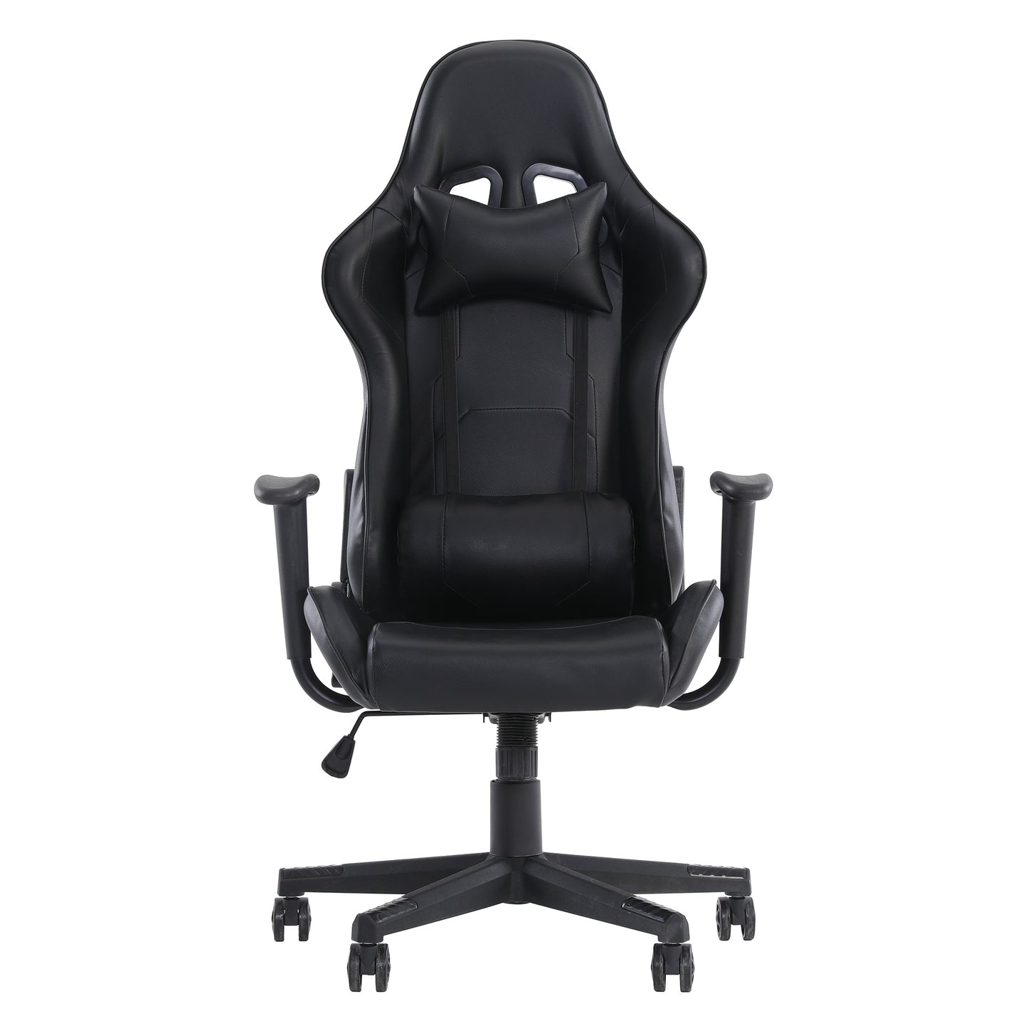 Gaming chair, computer chair with lumbar support, adjustable height gaming chair, office chair with headrest and 360 ° rotation, suitable for office or gaming.