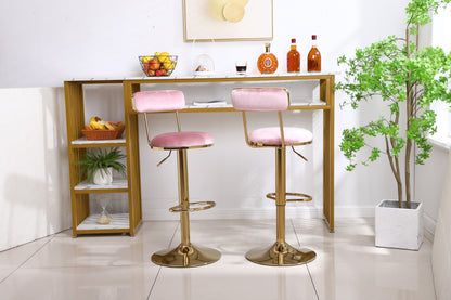 Bar Stools with Back and Footrest Counter Height Dining Chairs  2pcs/ctn