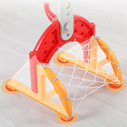 Kids Toddler Basketball Stand Adjustable Height, 3-in-1 Indoor Activity Center