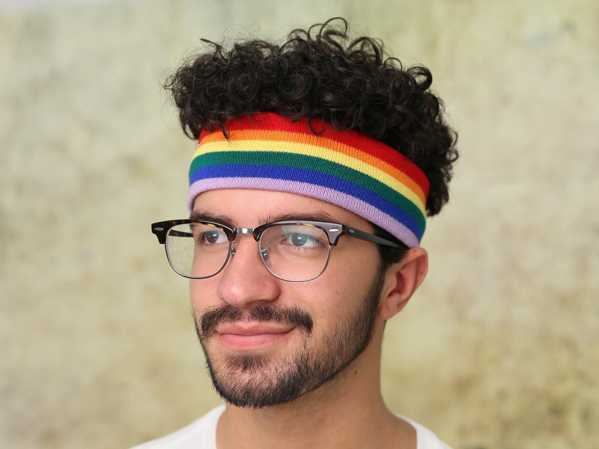 25 Rainbow Gay Pride Sport Headbands by Fundraising For A Cause