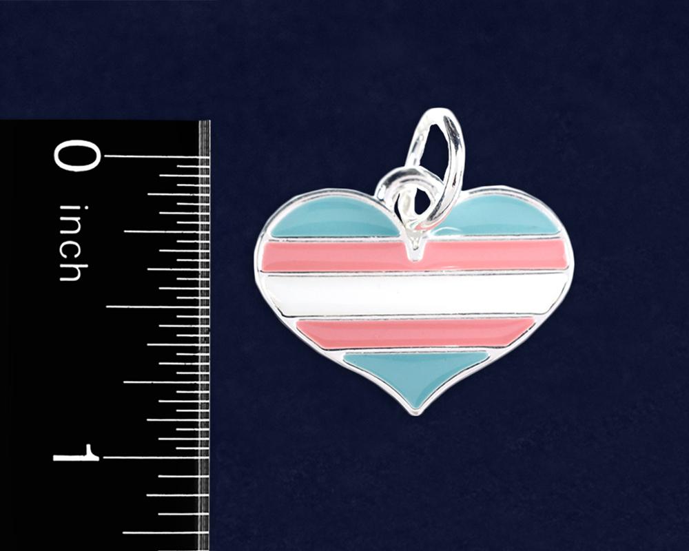 Transgender Heart Pride Hanging Charms by Fundraising For A Cause