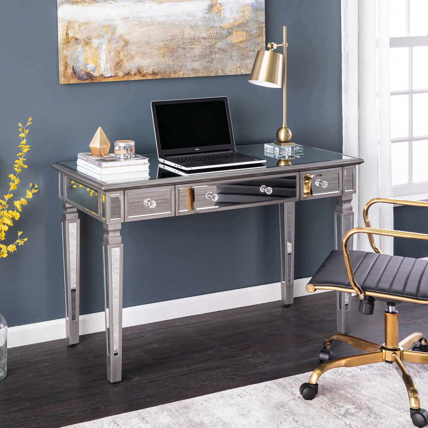 Wedlyn Mirrored Writing Desk