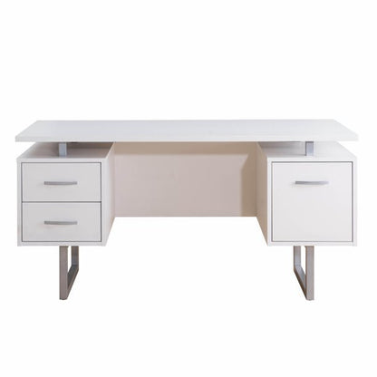 60" White Study Writing Home Office Desk