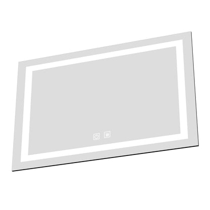 Bathroom Vanity LED Lighted Mirror-(Horizontal/Vertical with double bond)-36*28in