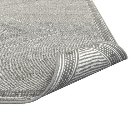 Benzara Gray Viscose Area Rug 5x8