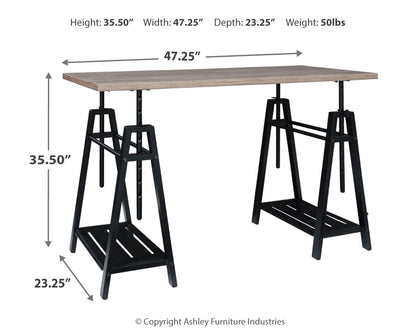 Ashley Casual Irene Adjustable Height Desk Z1430261