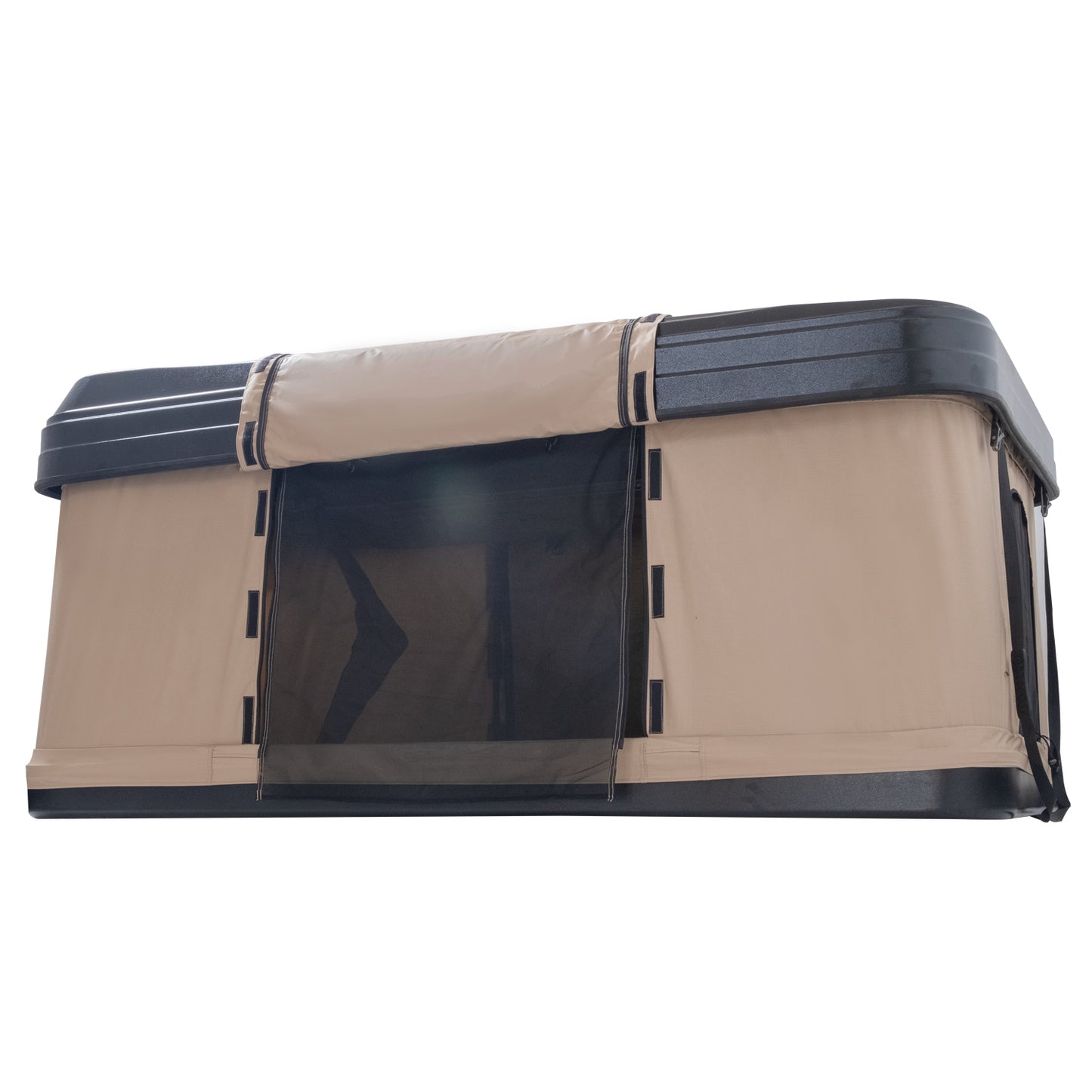 Trustmade Black Hard Shell Beige Rooftop Tent Nomad Series