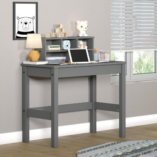 ACME Logan Writing Desk, Gray Finish 92995