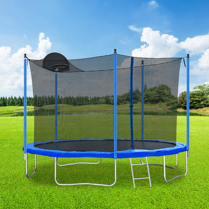 12FT TRAMPOLINE WITH BOARD,METAL,BOARD