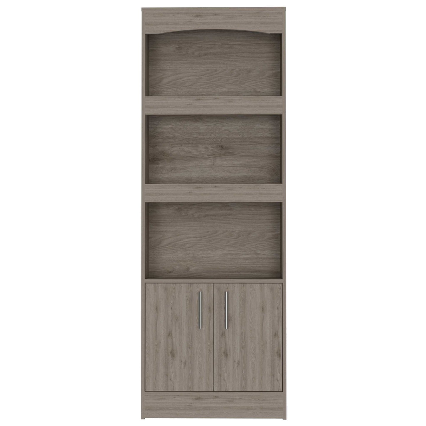 Shell Beach 1-Drawer 3-Shelf Bookcase Light Grey