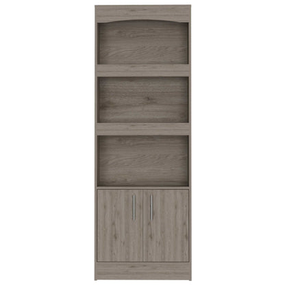 Shell Beach 1-Drawer 3-Shelf Bookcase Light Grey