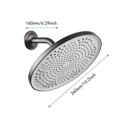 Shower Head - High Pressure Rain - Luxury Modern Look - No Hassle Tool-less 1-Min