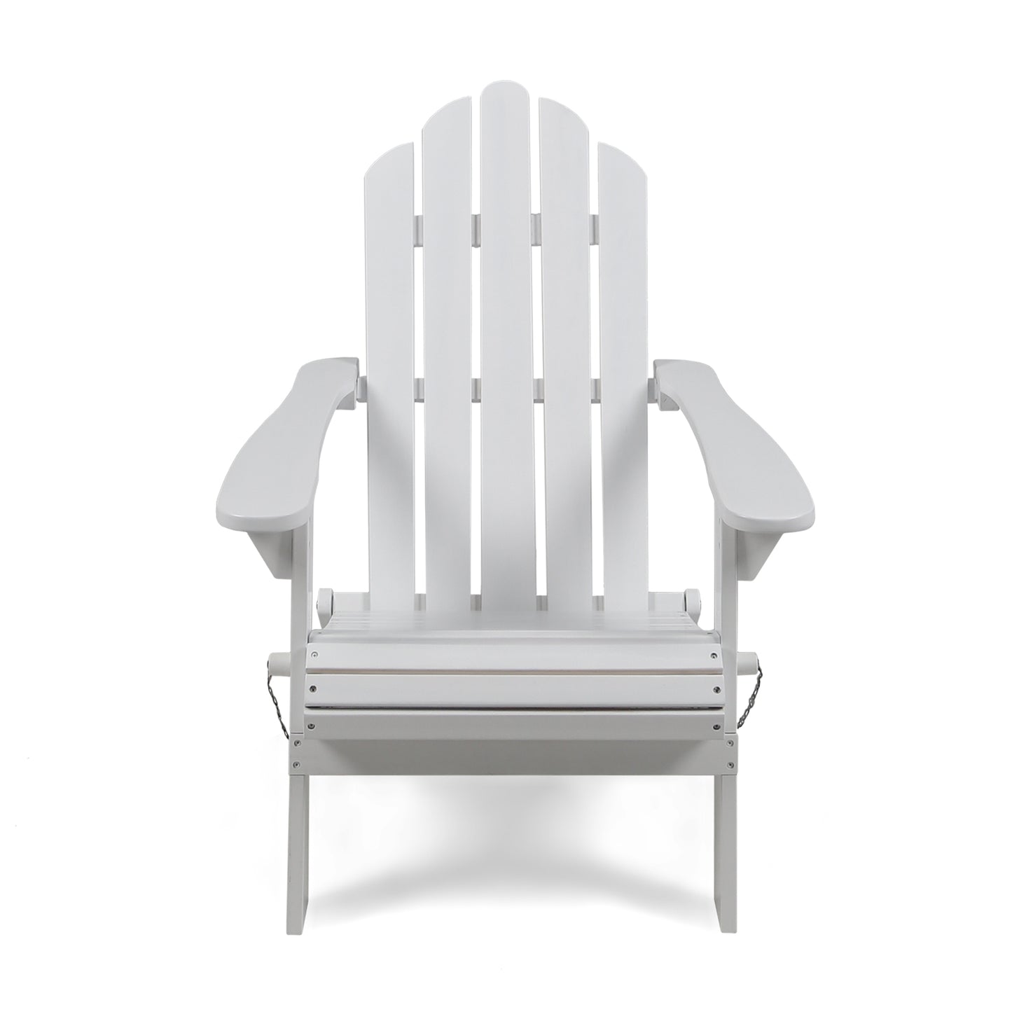 Outdoor foldable solid wood ADIRONDACK white chair