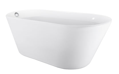 69" 100% Acrylic Freestanding Bathtub，Contemporary Soaking Tub，white Bathtub