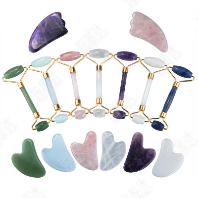 Gemmalina Rock N Roll Natural Gem Rollers and Gem Stones To Grow Young Gracefully HSM by VistaShops