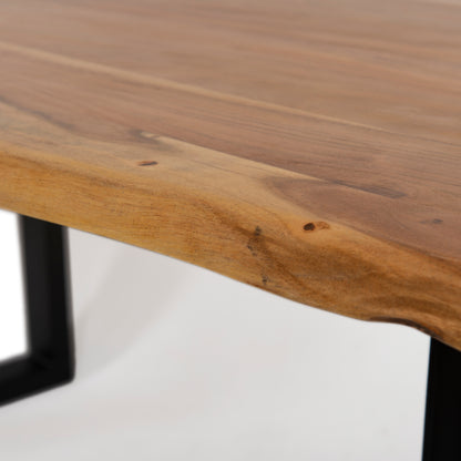 Live edge Solid Wood Dining Table