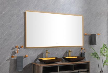 72x 36Inch LED Mirror Bathroom Vanity Mirror with Back Light, Wall Mount Anti-Fog Memory Large Adjustable Vanity Mirror