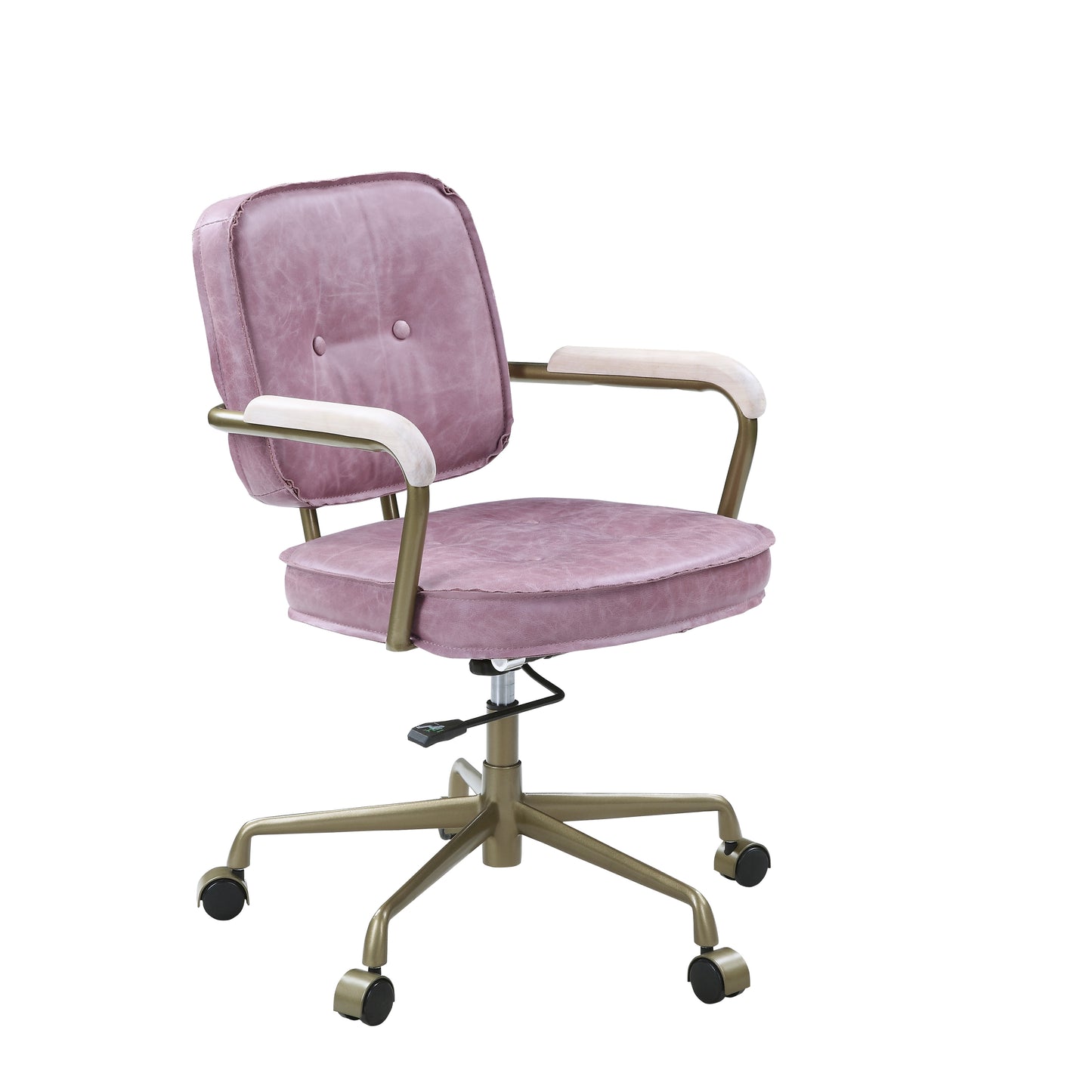 ACME Siecross Office Chair in Pink Top Grain Leather OF00400