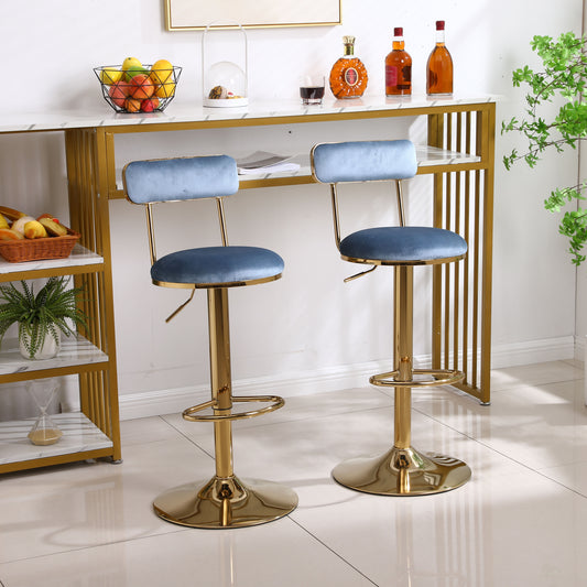 Bar Stools with Back and Footrest Counter Height Dining Chairs  2pcs/ctn