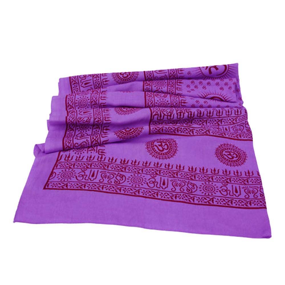 OM Mantra Meditation Yoga Prayer Shawl by OMSutra