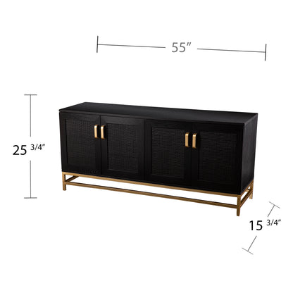 Rolliston Contemporary 4-Door Media Console