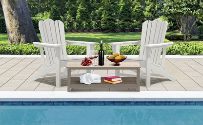 Resistant Adirondack Chair for Patio Deck Garden
 Plastic Adirondack Chair, White, 1 piece.