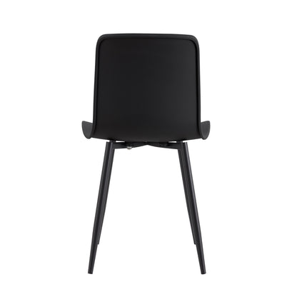 D&N Dining Chair, PP-608-ZX-HEI04, Set of 4, Black