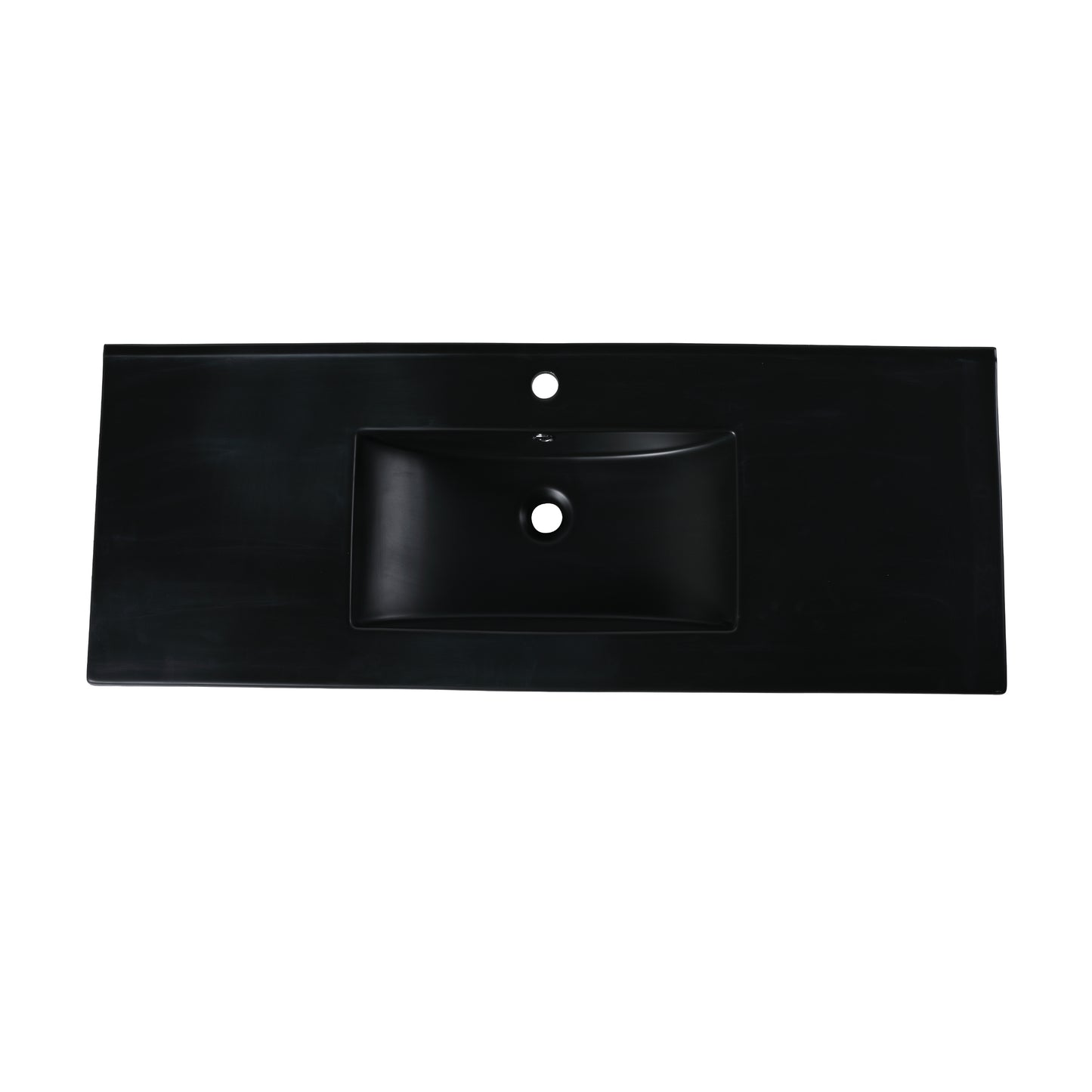 40" Black Ceramic Bathroom Vanity Top Sink