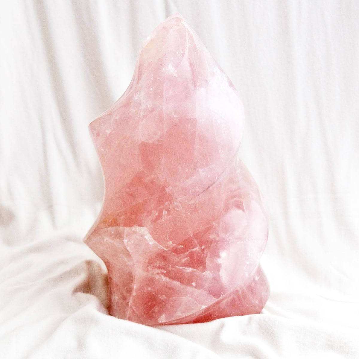 Rose Quartz Flame Crystals by Tiny Rituals