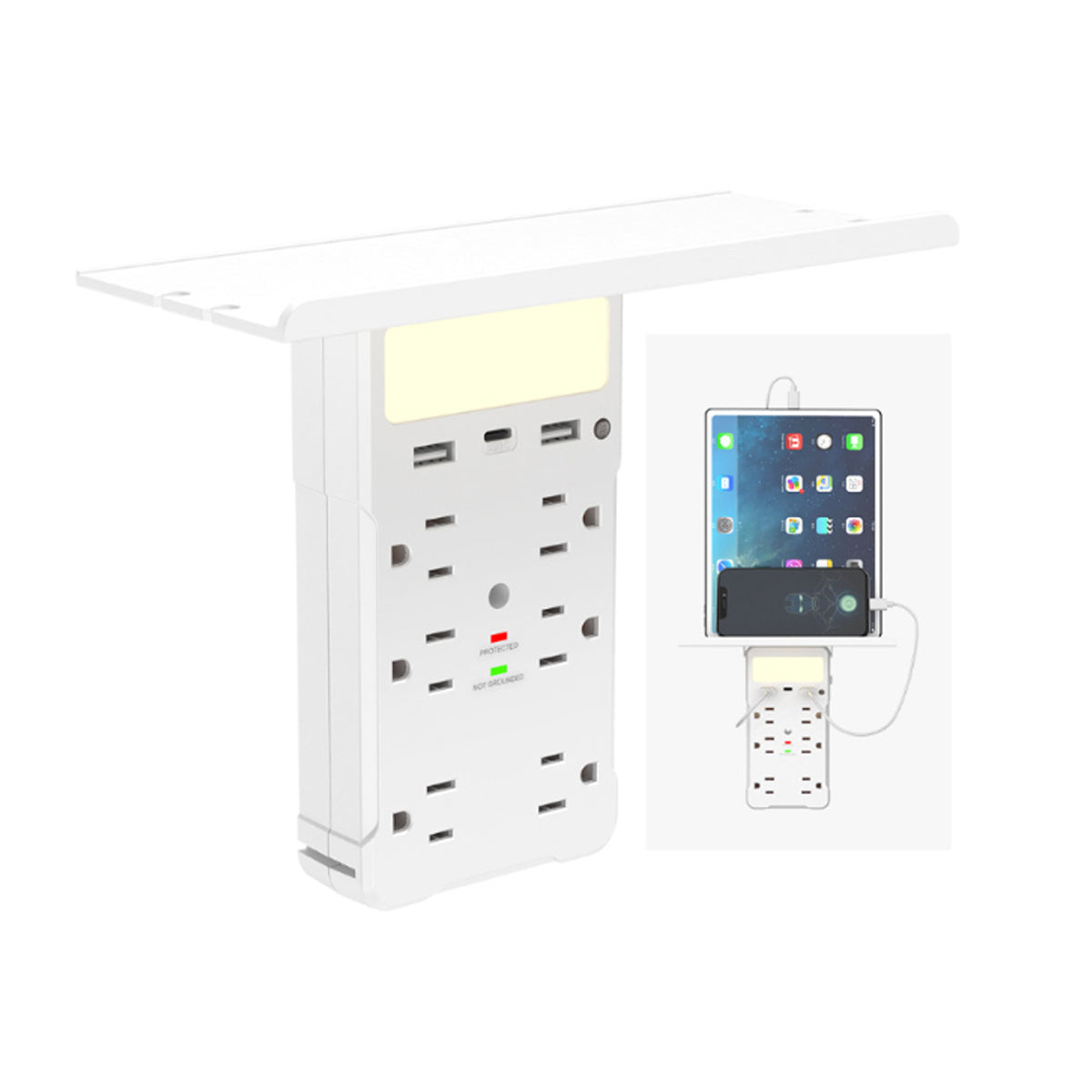 Safeguard Multi Charging Station For Phone Laptops And Gadgets by VistaShops