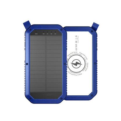 Sun Chaser Mini Solar Powered Wireless Phone Charger 10,000 mAh With LED Flood Light by VistaShops