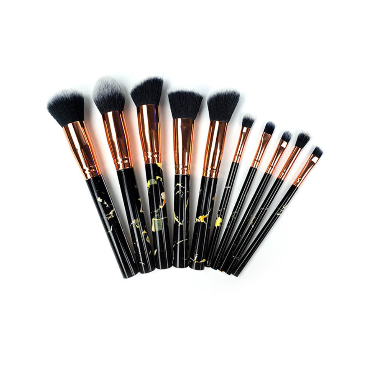 La Canica 10 In 1 Makeup Brush Set With Travel Friendly Container by VistaShops