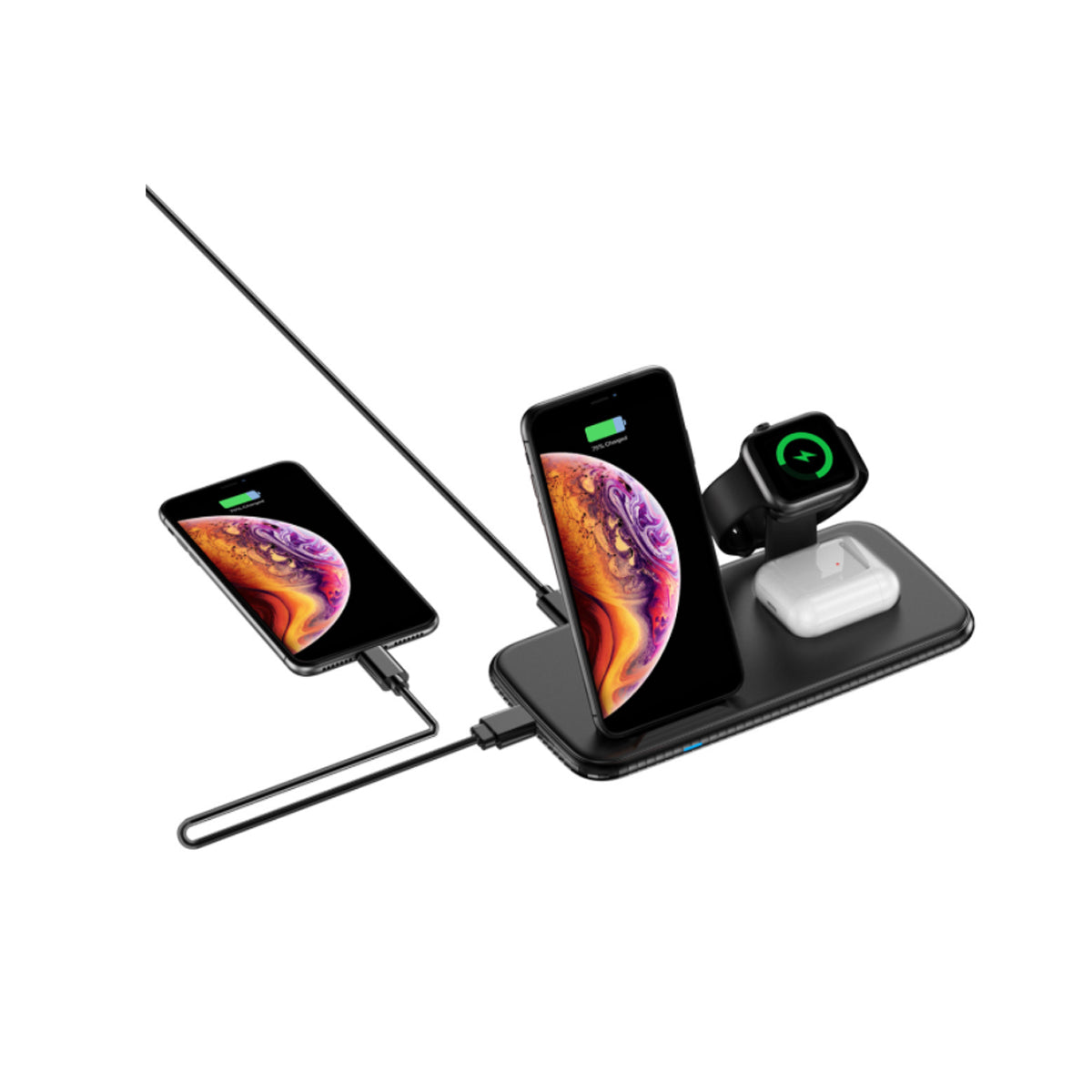 4 in 1 Wireless Fast Charging Hub by VistaShops