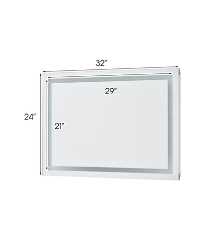 Bathroom Vanity LED Lighted Mirror-(Horizontal/Vertical)