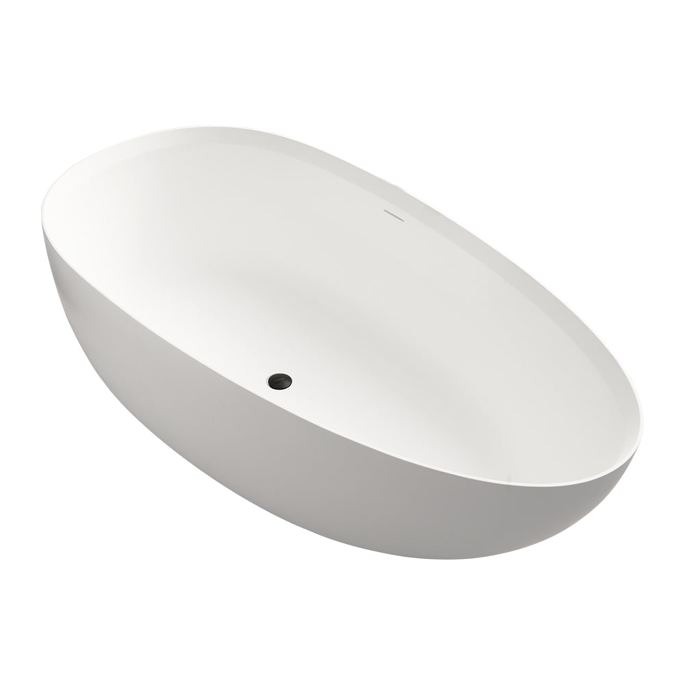 1700mm artificial stone solid surface freestanding bathroom adult bathtub