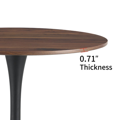 TULIP DINING TABLE ,Dia. 106cm ROUND, Nature Wood, 1pc per ctn