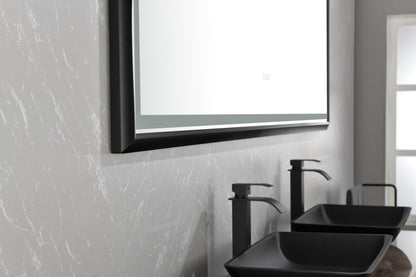 88 in. W x 38 in. H Super Bright Led Bathroom Mirror with Lights, Metal Frame Mirror Wall Mounted Lighted Vanity Mirrors for Wall, 
Anti Fog Dimmable Led Mirror for Makeup, Horizontal/Verti