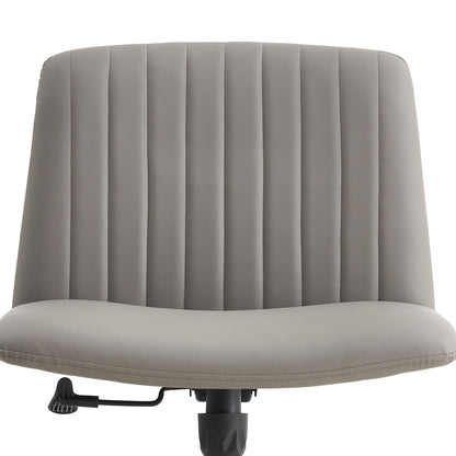 High Grade Pu Material. Home Computer Chair Office Chair Adjustable 360 ° Swivel Cushion Chair With Black Foot Swivel Chair Makeup Chair Study Desk Chair. No Wheels