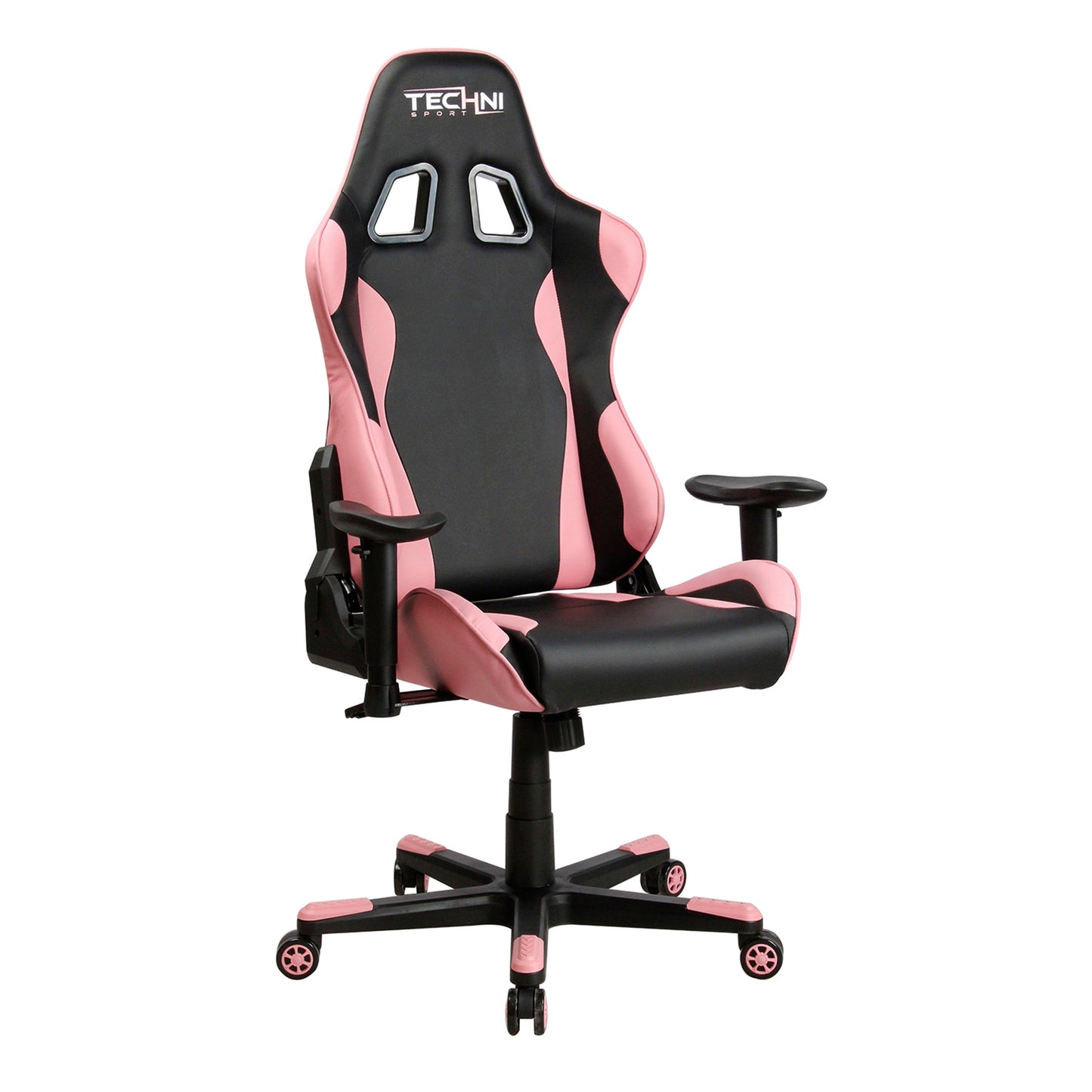 Techni Sport TS-4300 Ergonomic High Back Racer Style PC Gaming Chair, Pink