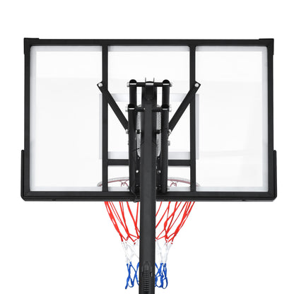 Portable Basketball Hoop Basketball System 8-10ft Height Adjustment for Youth Adults LED Basketball Hoop Lights, Colorful lights, Waterproof，Super Bright to Play at Night Outdoors,Good Gift for Kids